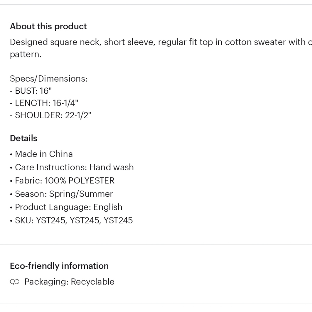 POL Crochet Knit Short Sleeve Top (Lavender Multi) - Picture 6 of 6